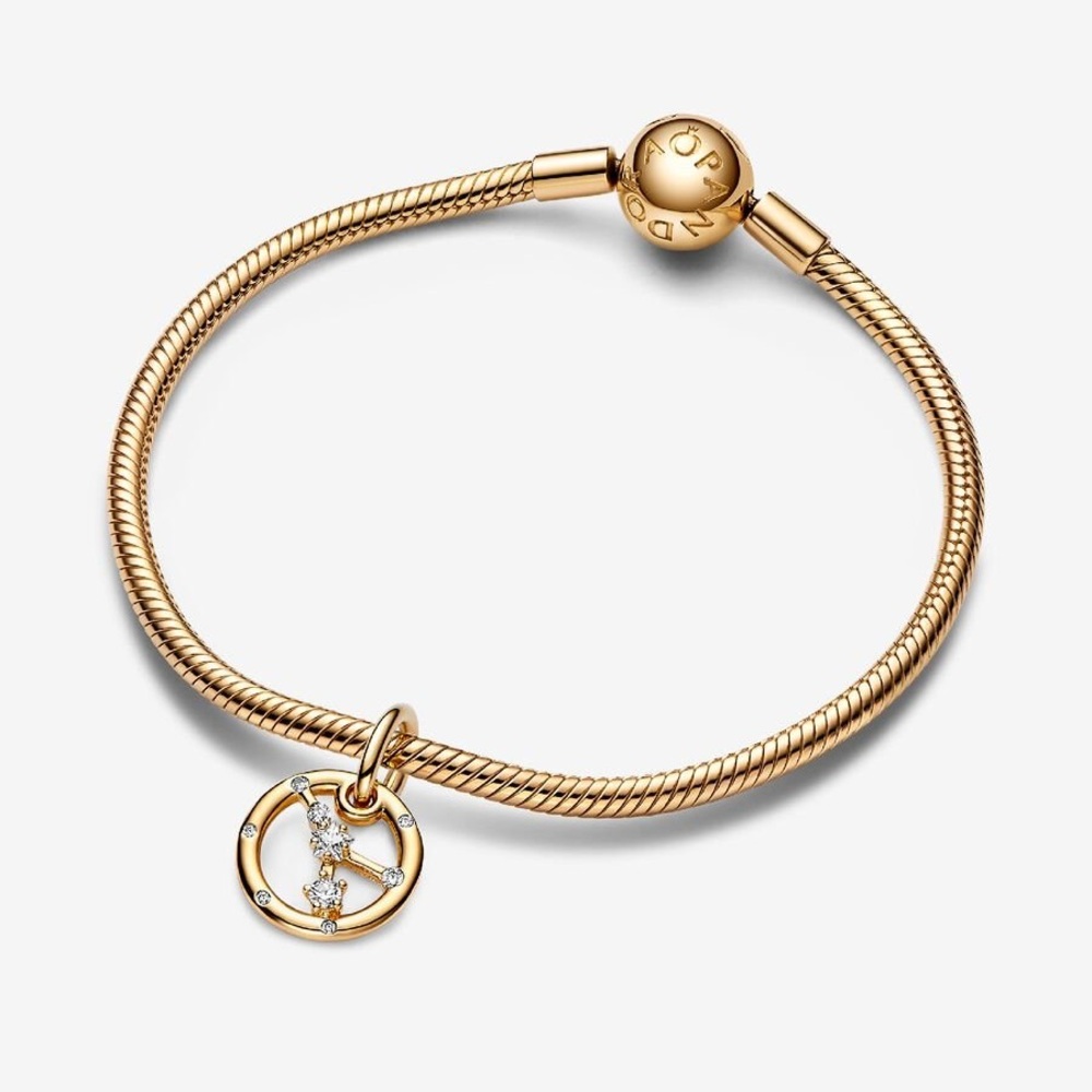 🐘🐘 14K Gold Plated Cancer Zodiac Charm - Picture 2 of 6